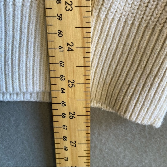 Tommy Hilfiger Sweater 100% Cotton White with Blue Stripes Men’s Size Large - Picture 12 of 12